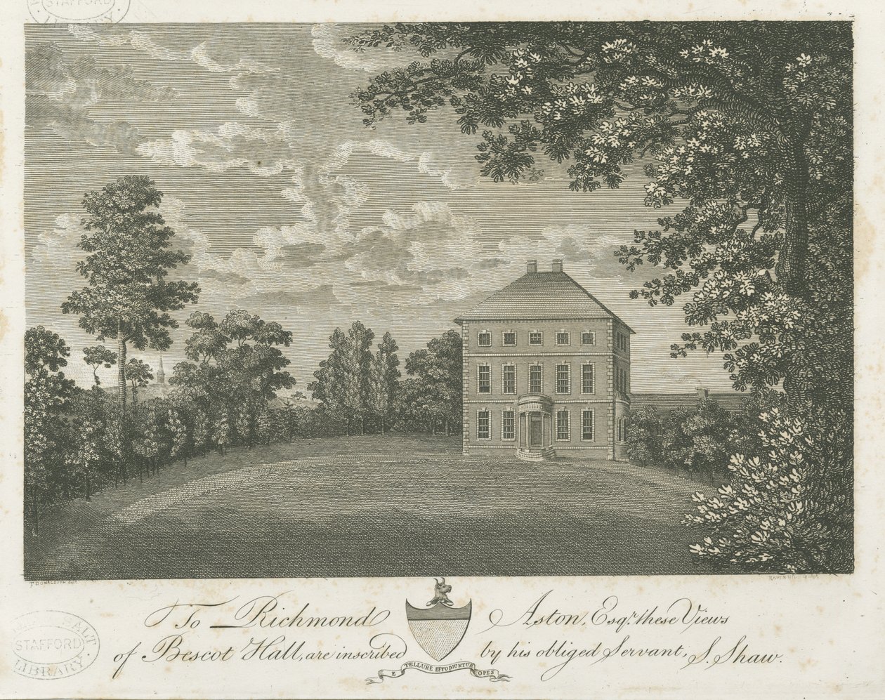 Bescot Hall: gravyr och [slutet av 1800-talet] av Stebbing Shaw