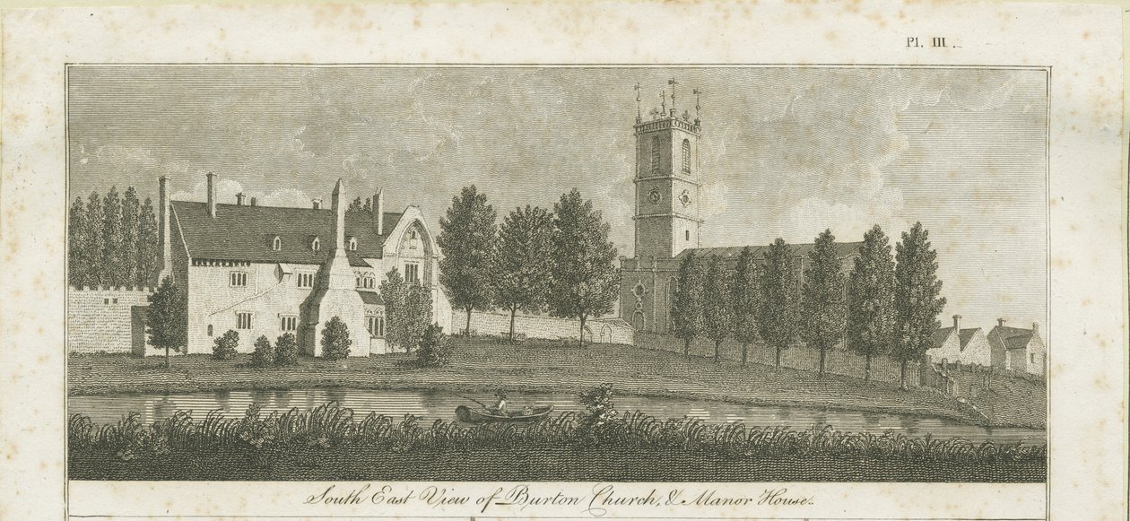 Burton-upon-Trent Abbey: gravyr, nd [c 1795] (tryck) av Stebbing Shaw