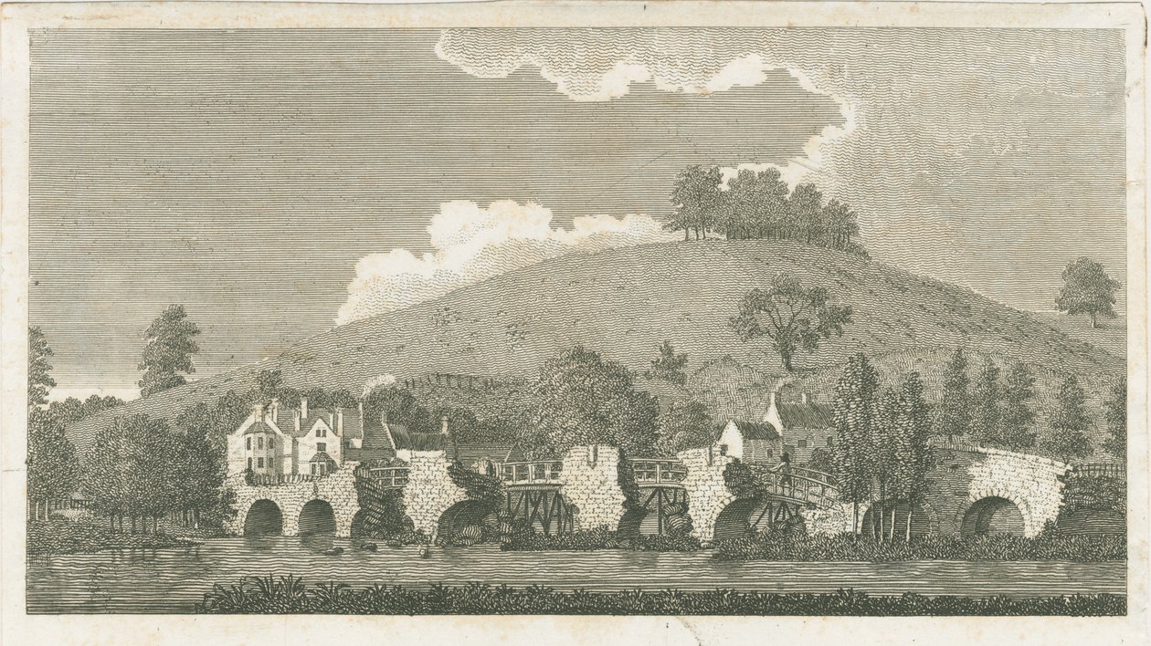 Wolseley Bridge: gravyr, 1802 av Stebbing Shaw
