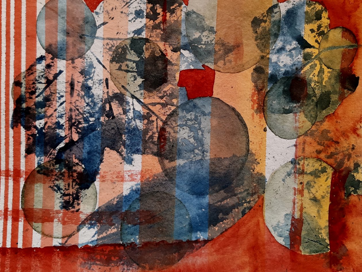 Experimentera med löv - nr 1 av Steegs Art Karin