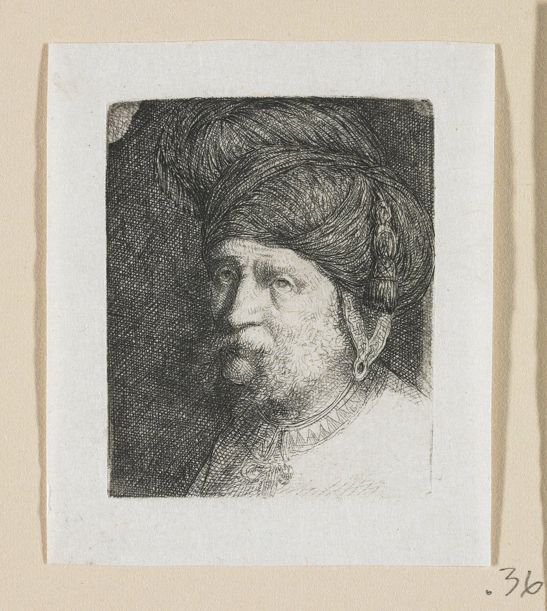 Chef för en man med turban av Stefan Juliusz Norblin de la Gourdaine