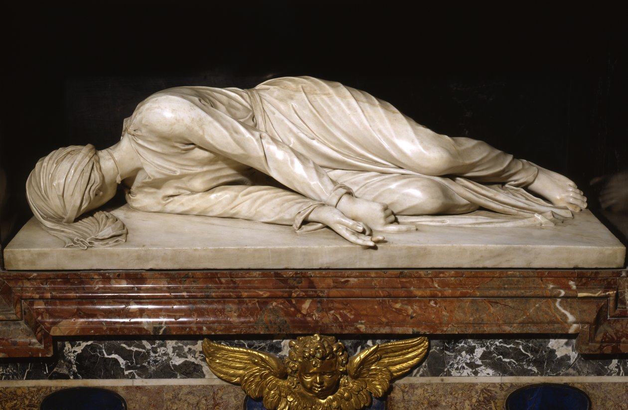 Martyrium av Saint Cecilia, 1600 (marmor) av Stefano Maderno