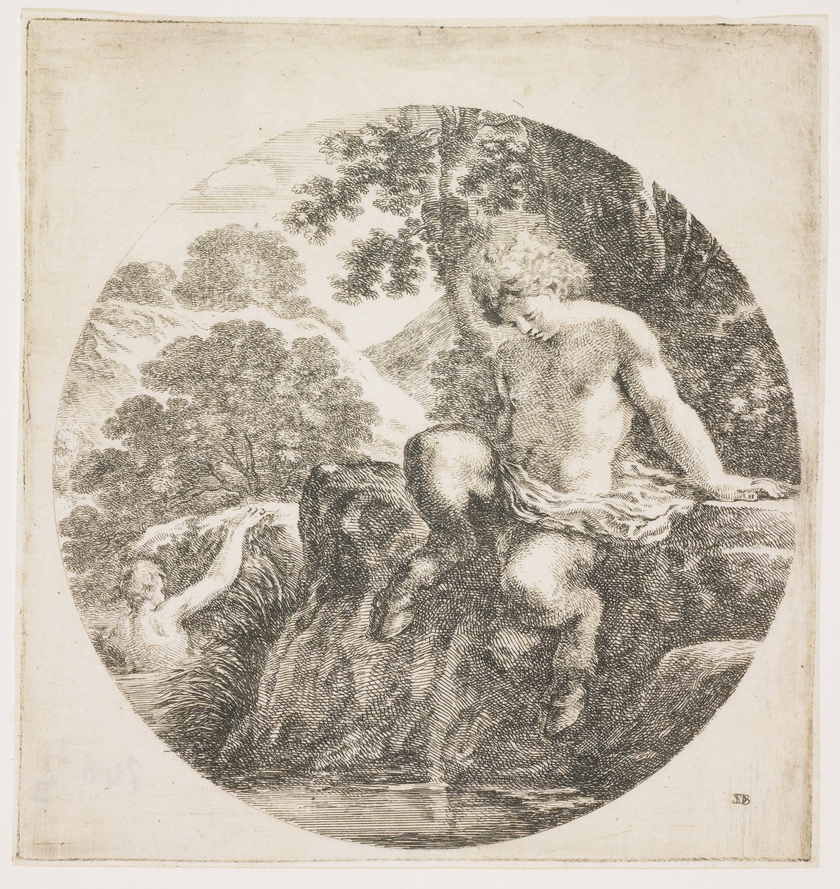Den unge Satyren, 1656 av Stefano della Bella
