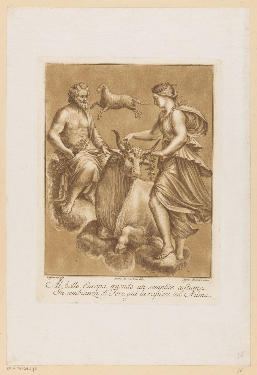 Jupiter och Europa Takmålningar av Loggia di Galatea i Villa Farnesina i Rom (serietitel) av Stefano Mulinari
