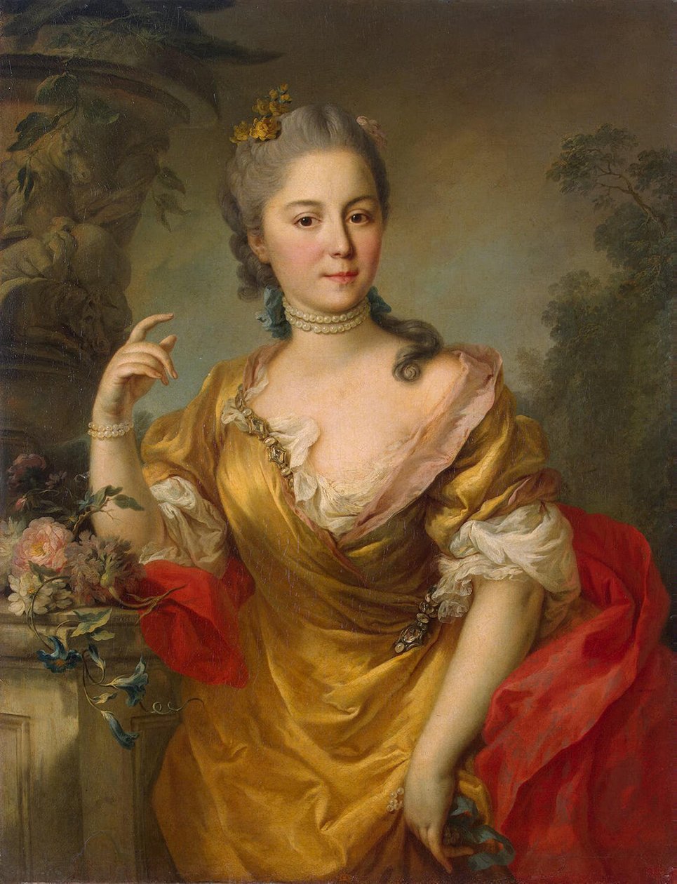 Porträtt av grevinnan Anna Alexandrovna Chernyshova, 1764 av Stefano Torelli