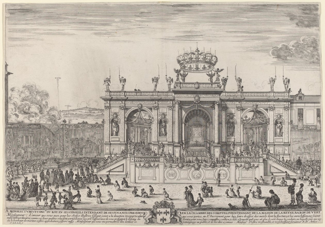 Altare för Corpus Christi-dagen, troligen 1648. av Stefano della Bella