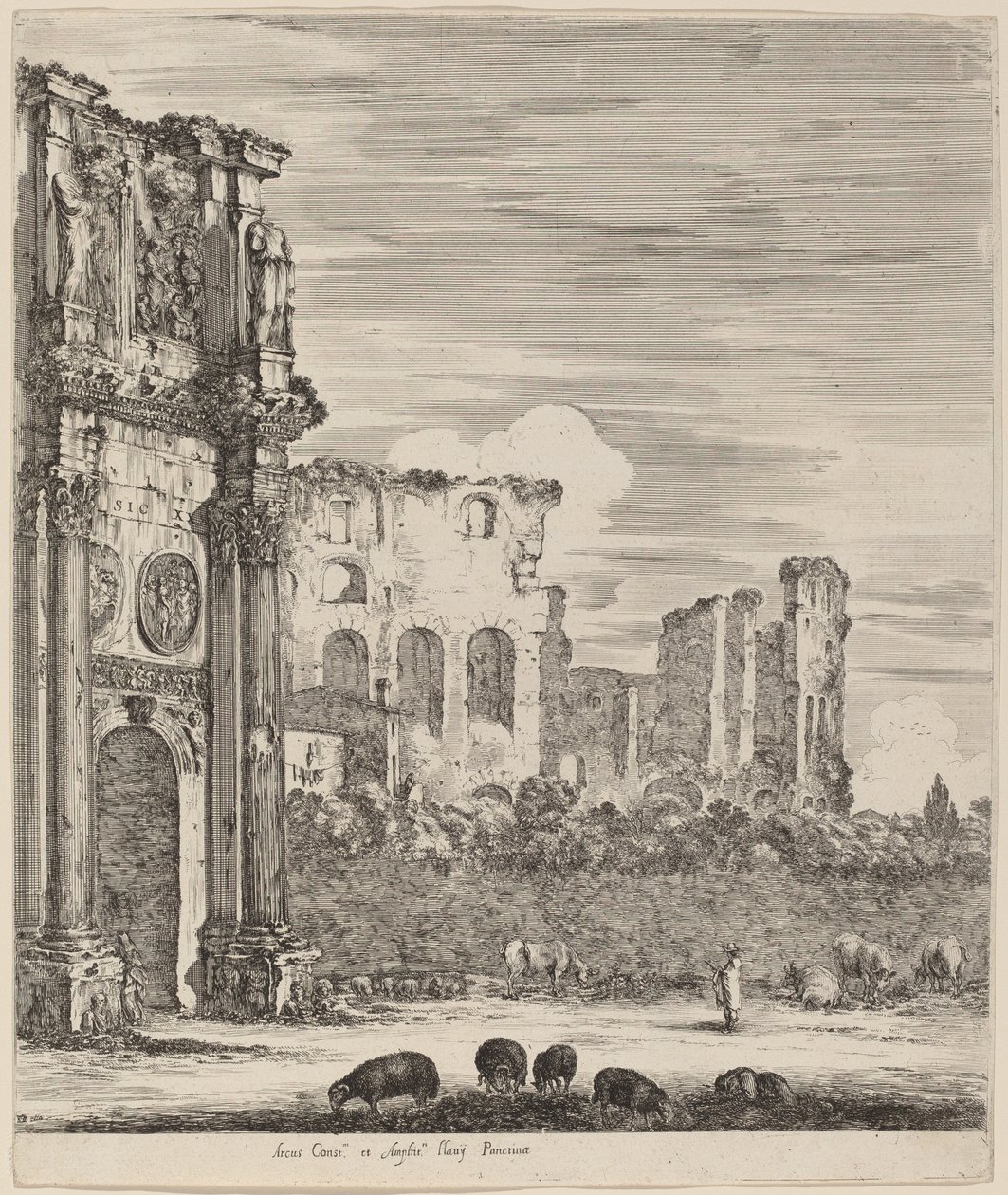 Konstantins båge, 1656. av Stefano della Bella