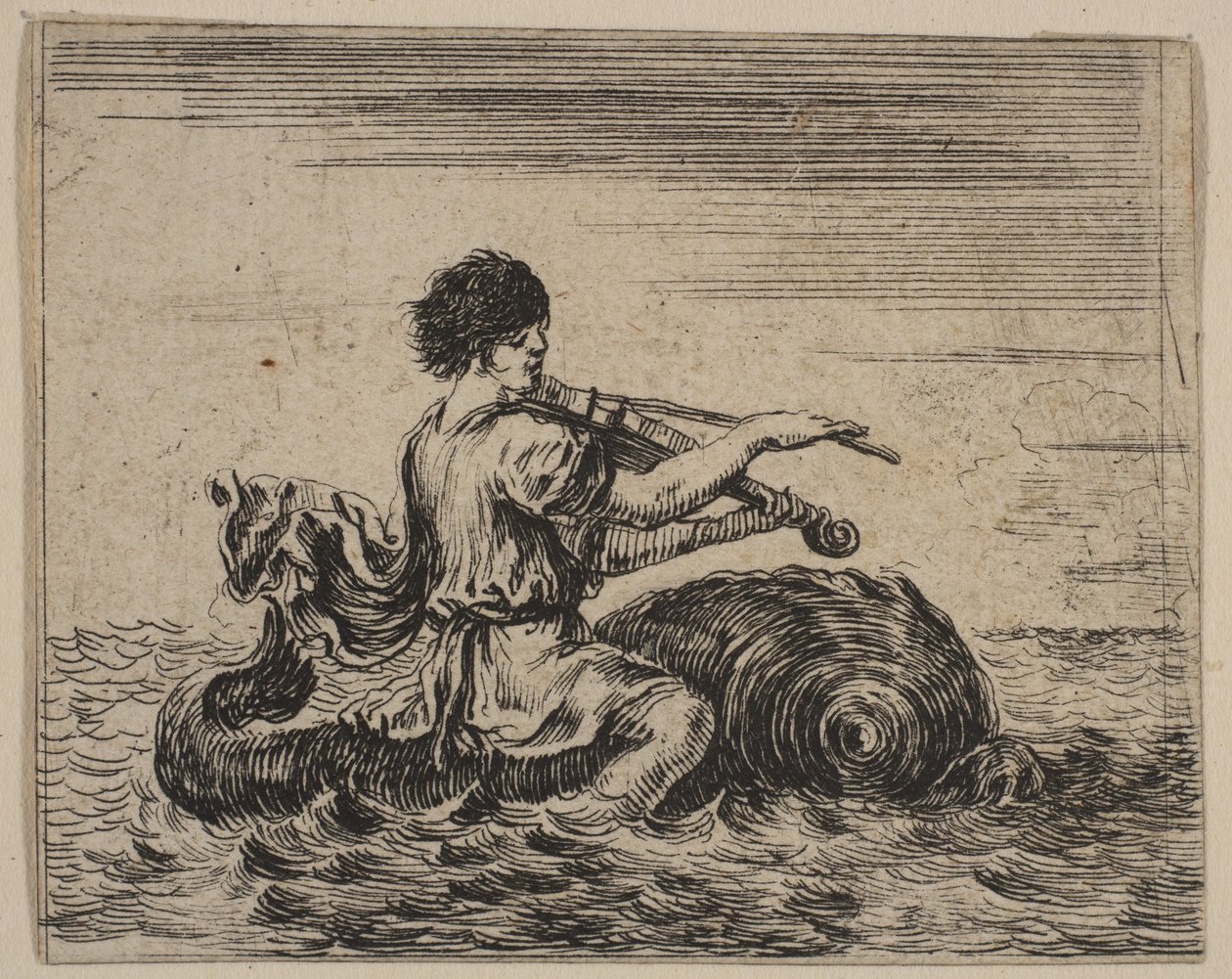 Arion, från Game of Mythology Game of Mythology, 1644. av Stefano della Bella