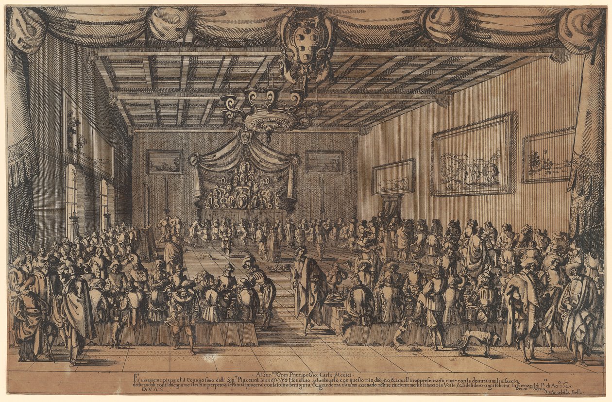 De behagligas bankett av Stefano della Bella
