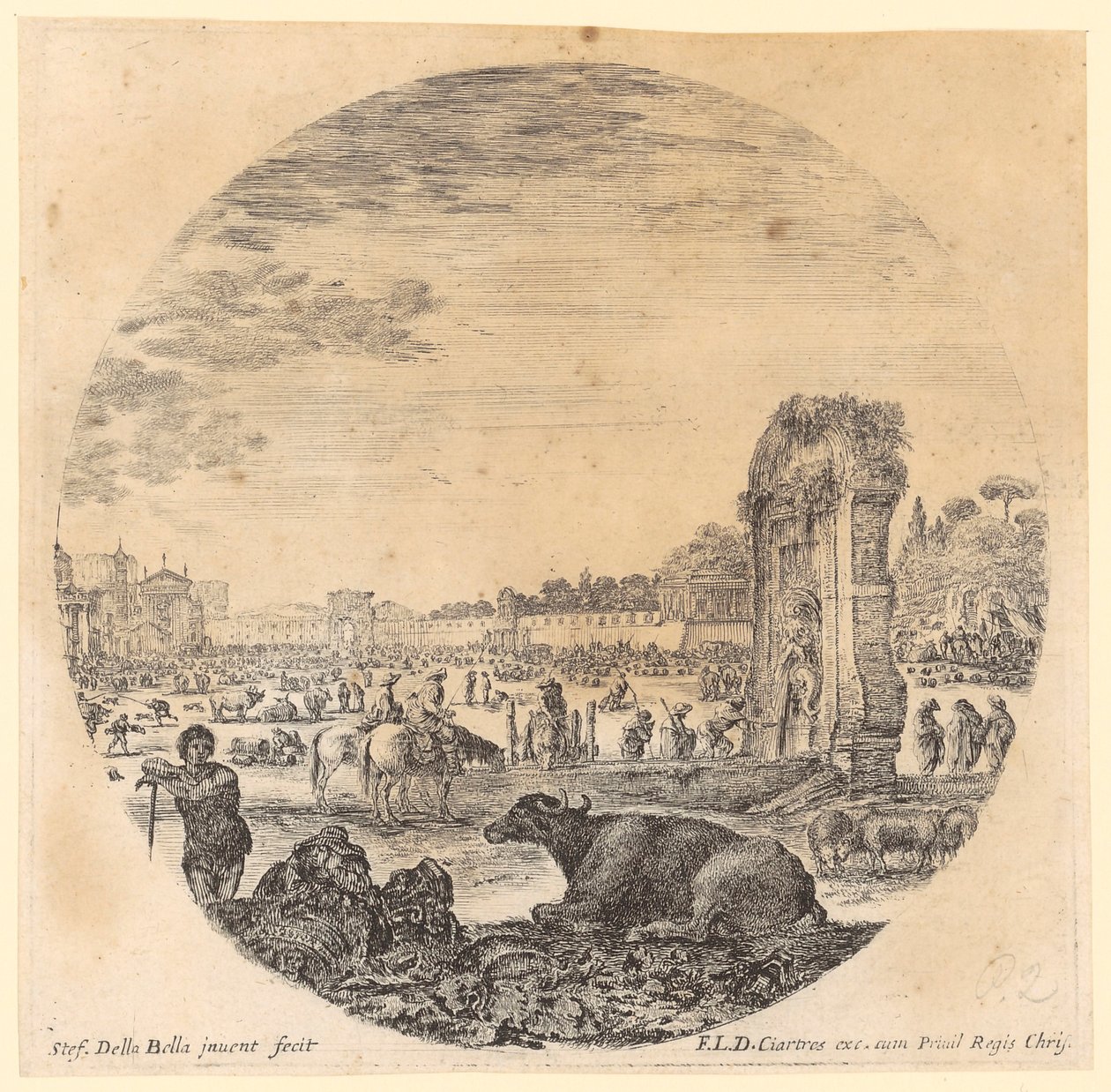 Campo Vaccino av Stefano della Bella