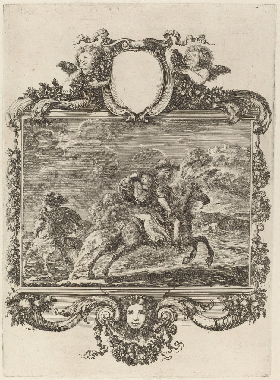 Clovis och Clotilda av Stefano della Bella