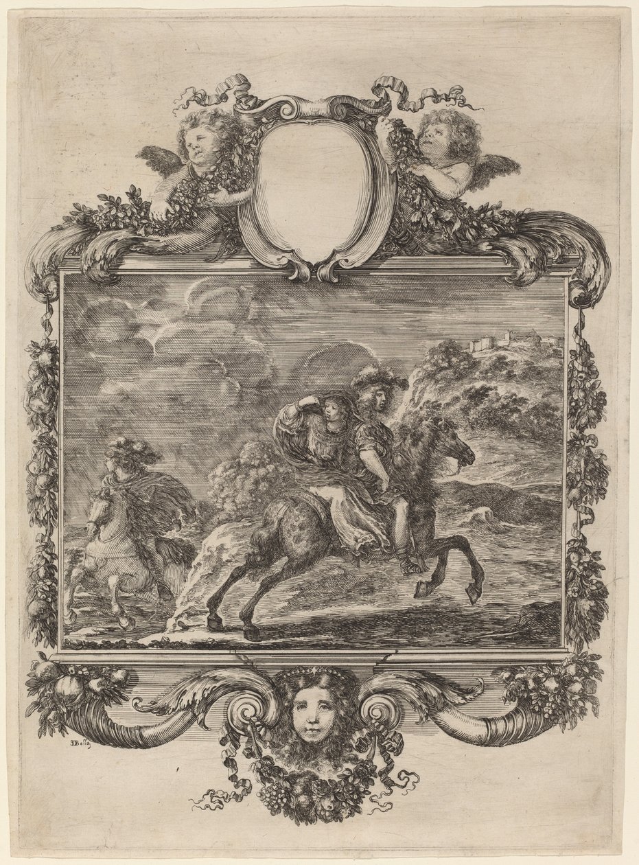 Clovis och Clotilda av Stefano della Bella