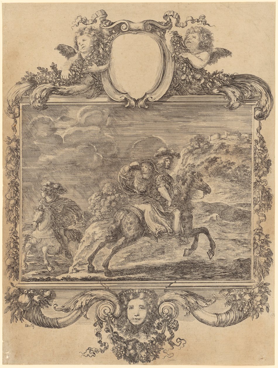 Clovis och Clotilde av Stefano della Bella