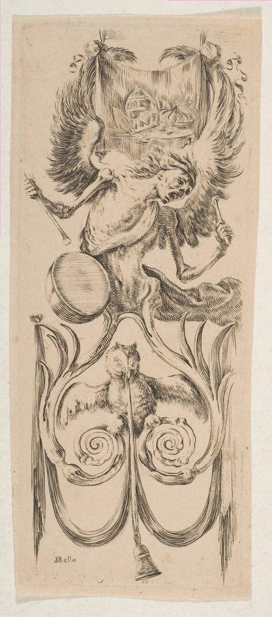 Döden slår en trumma, ca. 1653. av Stefano della Bella