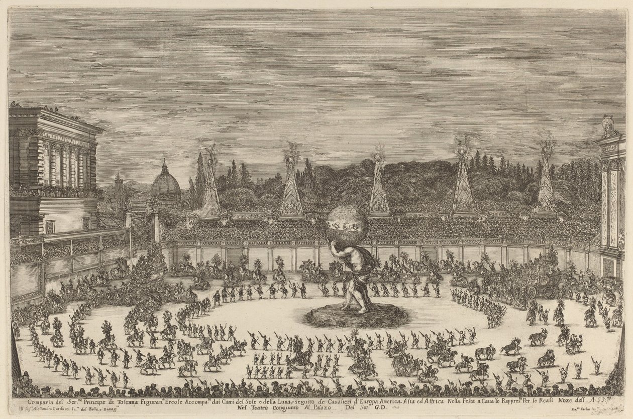 Prinsen av Toscanas inträde, 1661. av Stefano della Bella