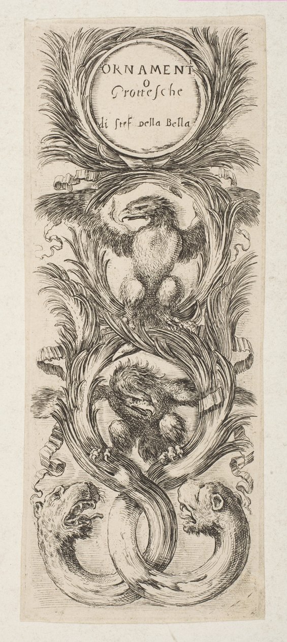 Frontispice: Ornament eller grotesker, ca. 1653. av Stefano della Bella