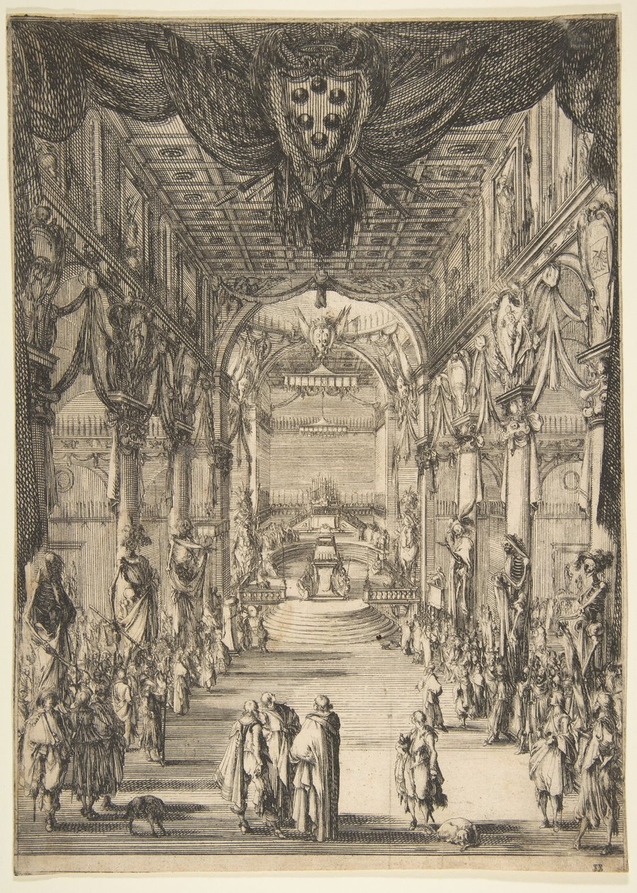 Francesco de Medicis begravning 1634. av Stefano della Bella