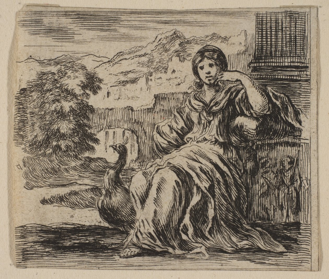 Juno, från Game of Mythology Game of Mythology, 1644. av Stefano della Bella