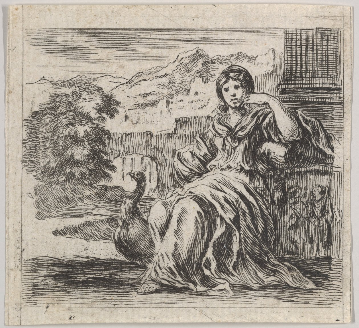 Juno, från Game of Mythology Game of Mythology, 1644. av Stefano della Bella