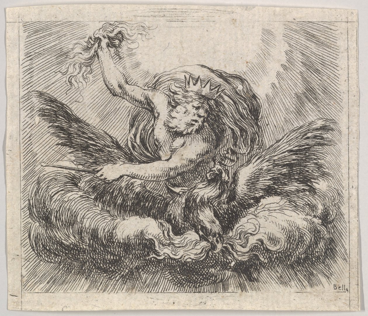 Jupiter, från Game of Mythology Game of Mythology, 1644. av Stefano della Bella