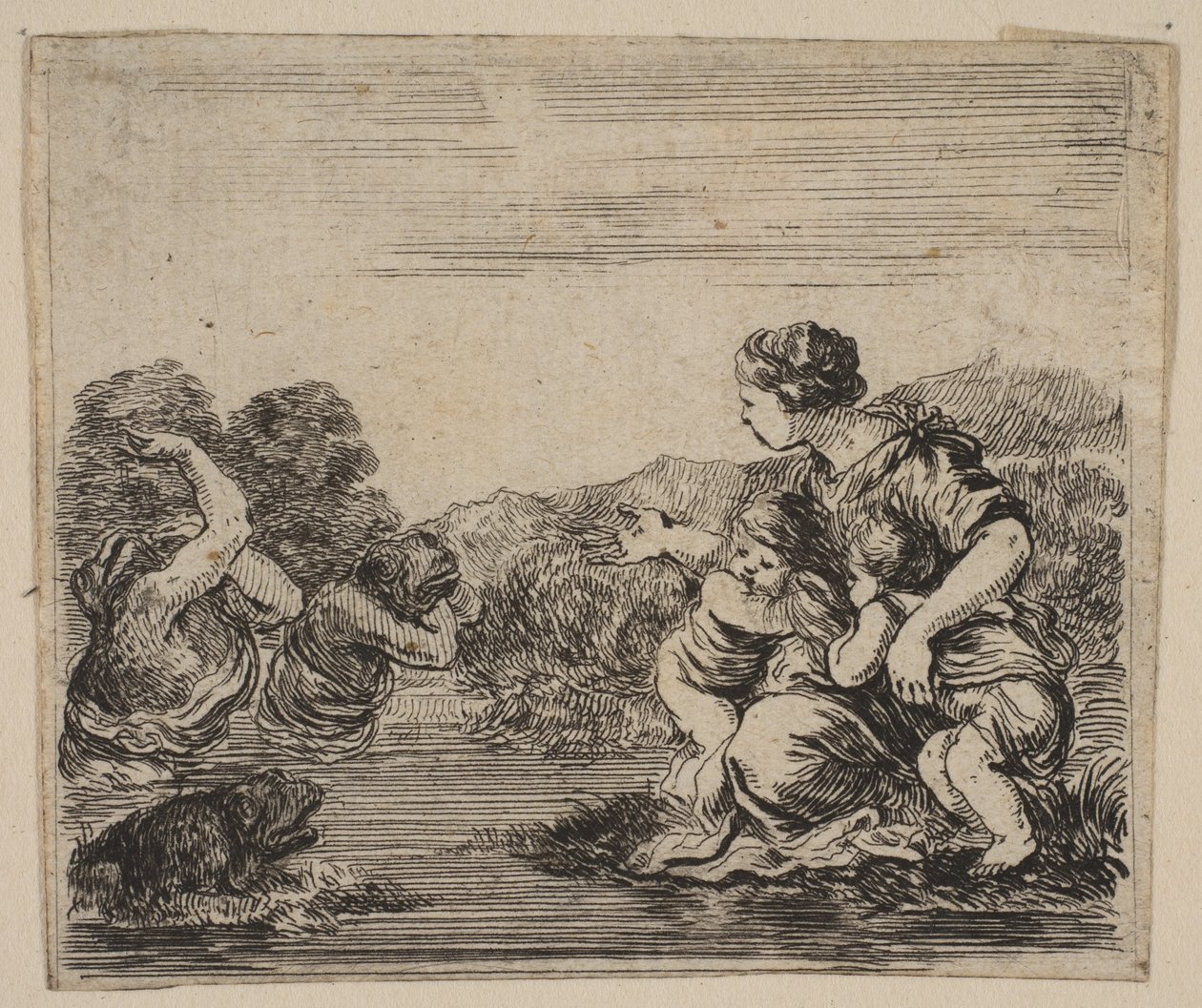 Latona, från Game of Mythology Game of Mythology, 1644. av Stefano della Bella