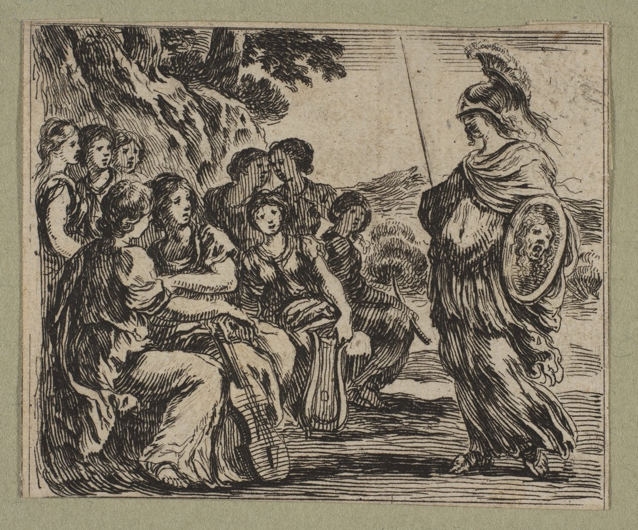 De nio muserna, 1644. av Stefano della Bella