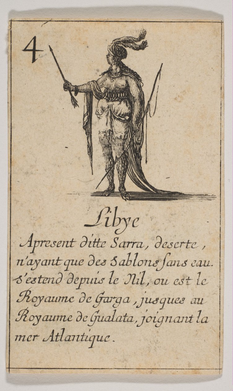 Libyen, 1644. av Stefano della Bella