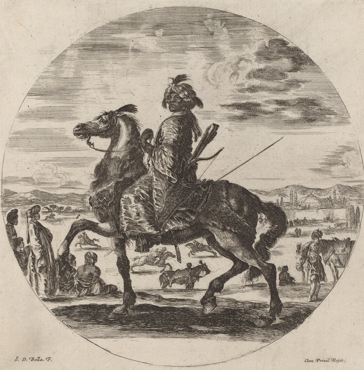 morisk kavaljer. av Stefano della Bella