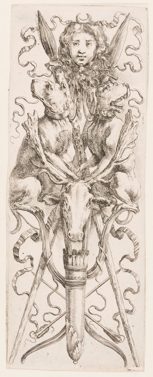 Ornament eller grotesker (Grotesque Ornament) av Stefano della Bella