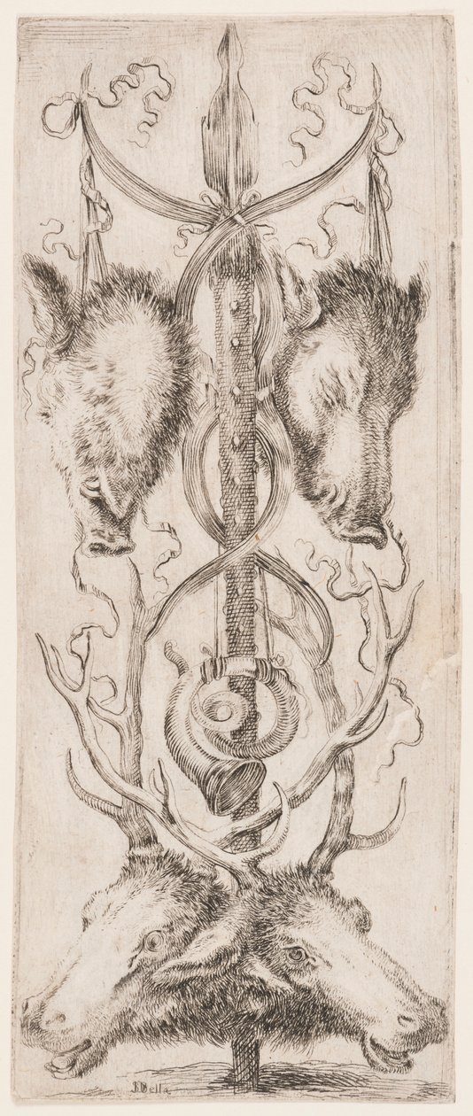 Ornament eller grotesker (Grotesque Ornament) av Stefano della Bella