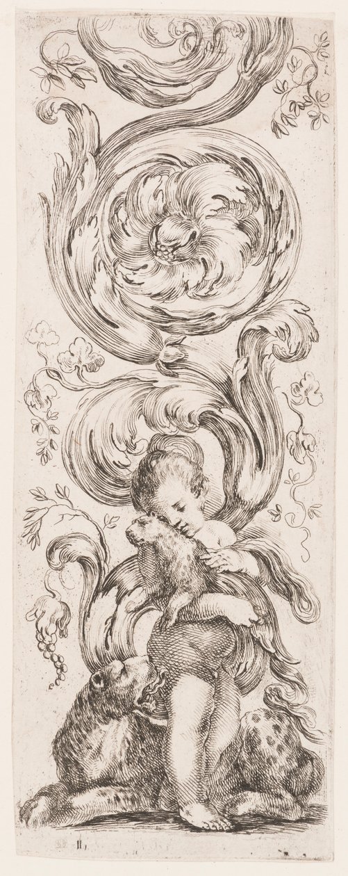 Tallrik, från serien Ornamenti o grottesche (Ornaments or Grotesques) av Stefano della Bella