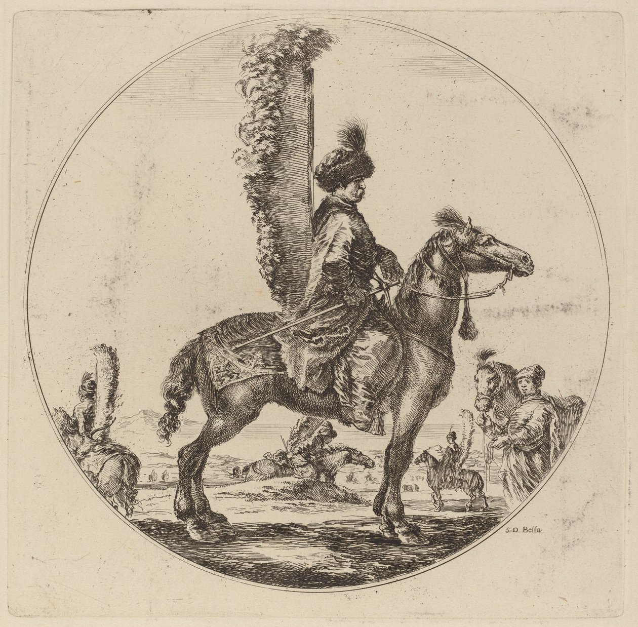 Polish Hussar av Stefano della Bella