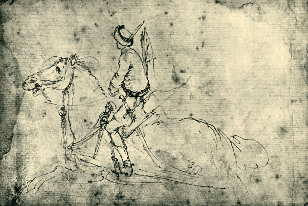 Polsk ryttare, 1633-1634, 1943. av Stefano della Bella