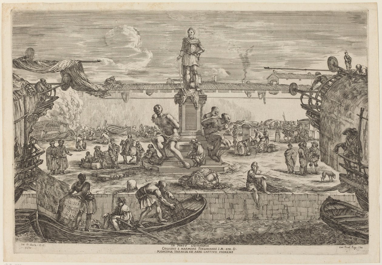 Staty av Ferdinand I av Stefano della Bella