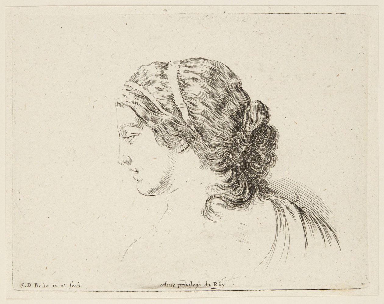 Studie (I principii del disegno, 11) av Stefano della Bella