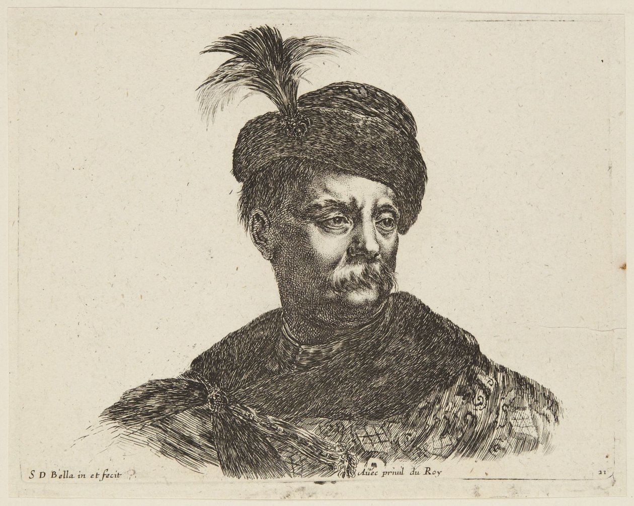 Studie (I principii del disegno, 21) av Stefano della Bella
