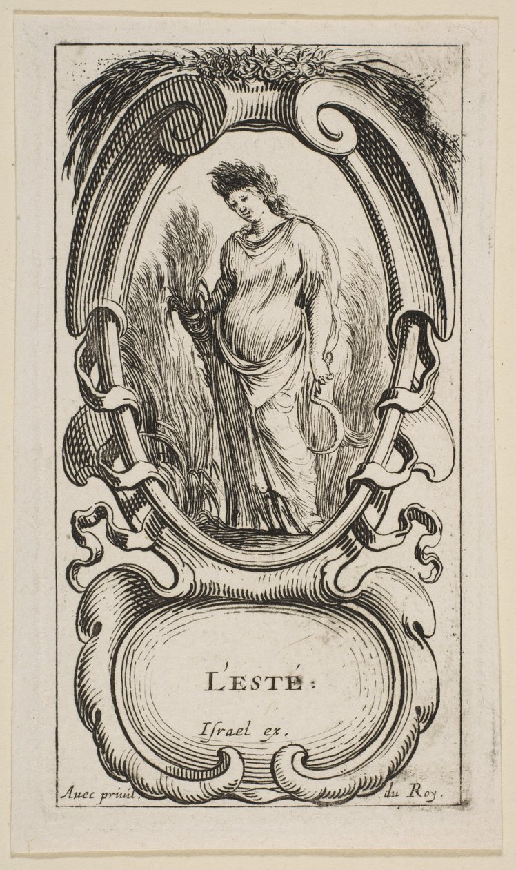 Summer LETé, från The Four Seasons, ca. 1641. av Stefano della Bella
