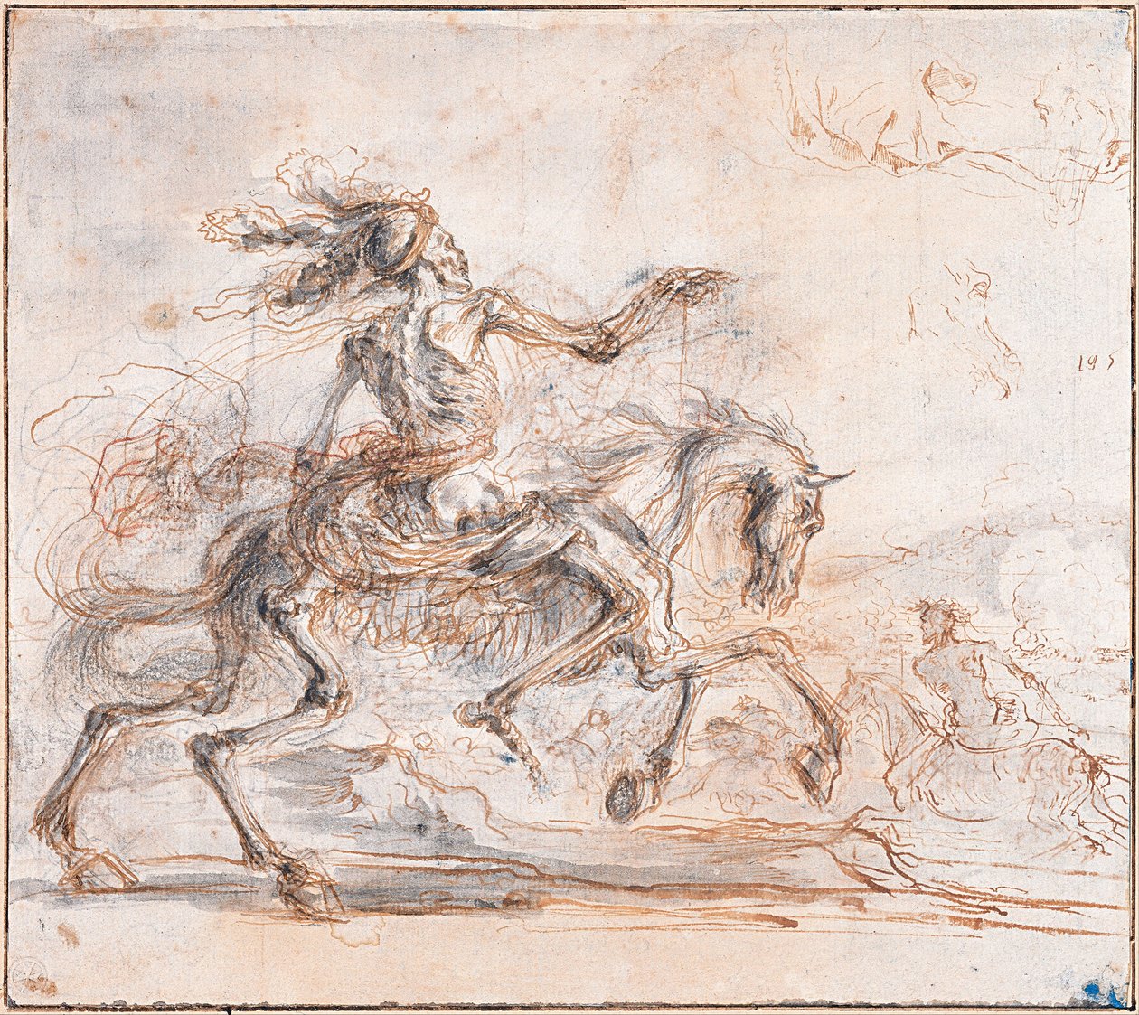 Döden på slagfältet, mellan 1640 och 1650 av Stefano della Bella
