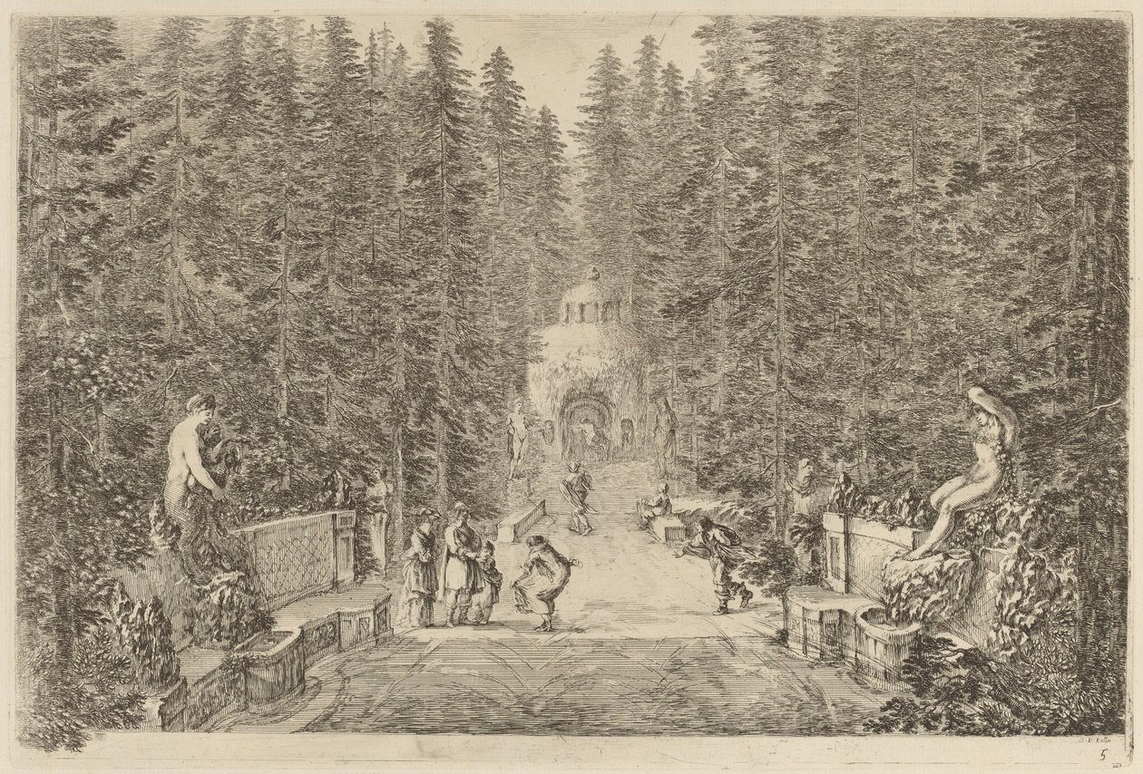 Vattensprayen, troligen 1653. av Stefano della Bella