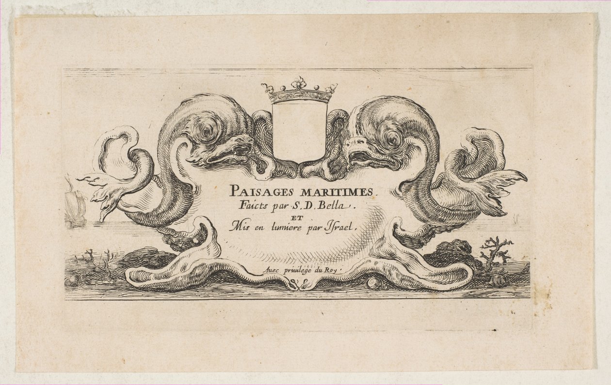 Titelsida: Paisages maritimes, ca. 1644. av Stefano della Bella