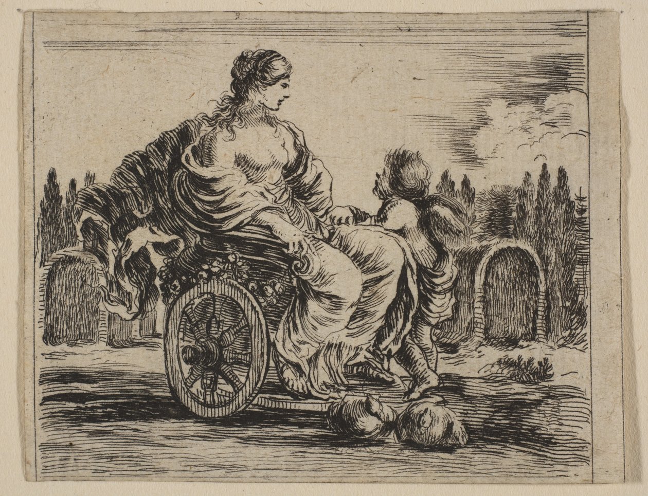 Venus, från Game of Mythology Game of Mythology, 1644. av Stefano della Bella