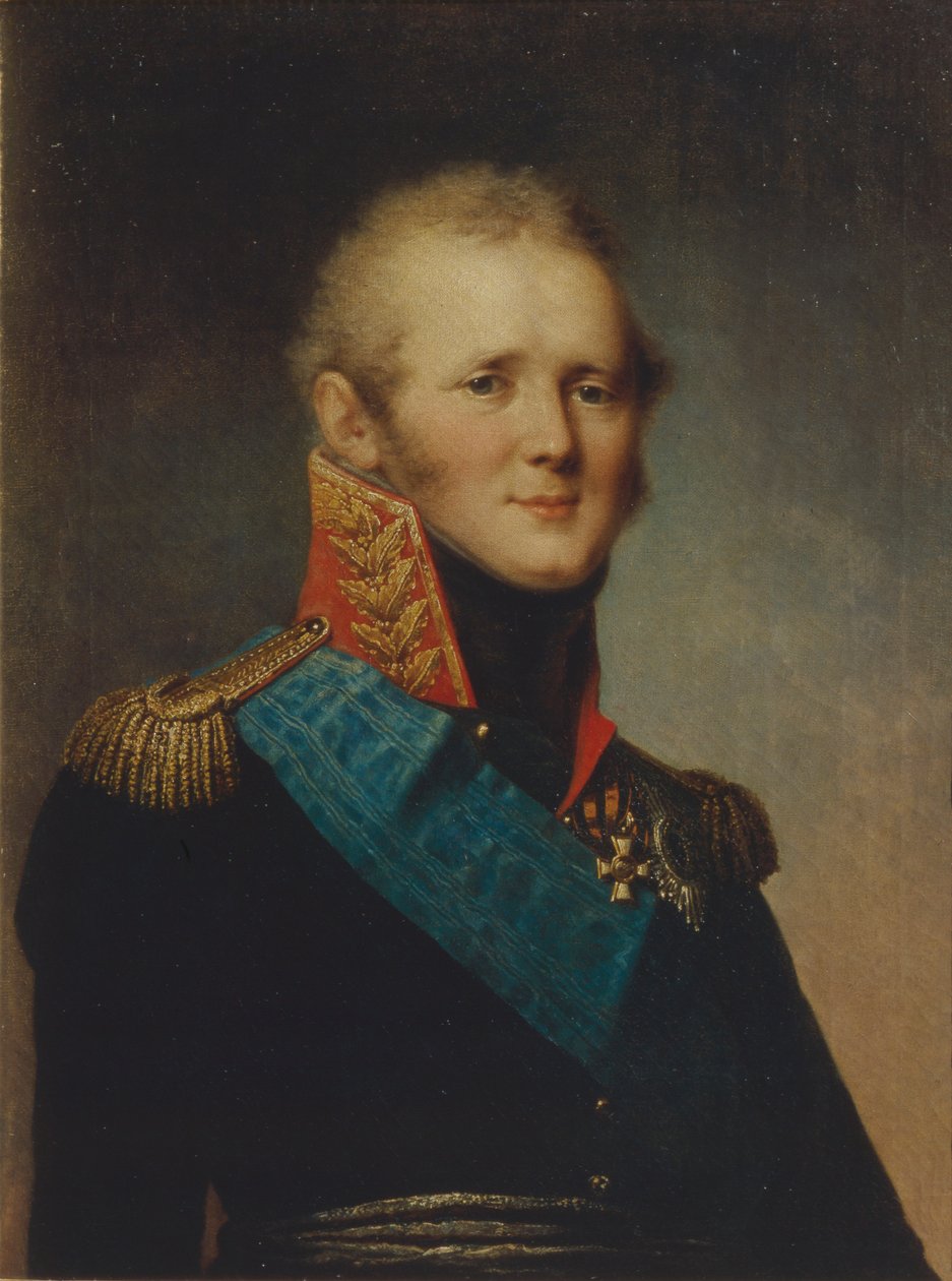 Porträtt av kejsar Alexander I 1777-1825, 1809 av Stepan Semenovich Shchukin