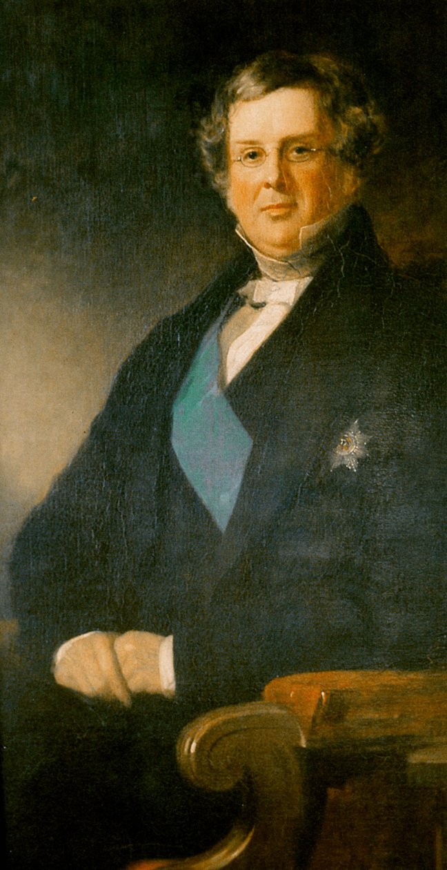 Porträtt av William Parsons, 3: e Earl of Rosse (1800-1867) av Stephen Catterson Smith