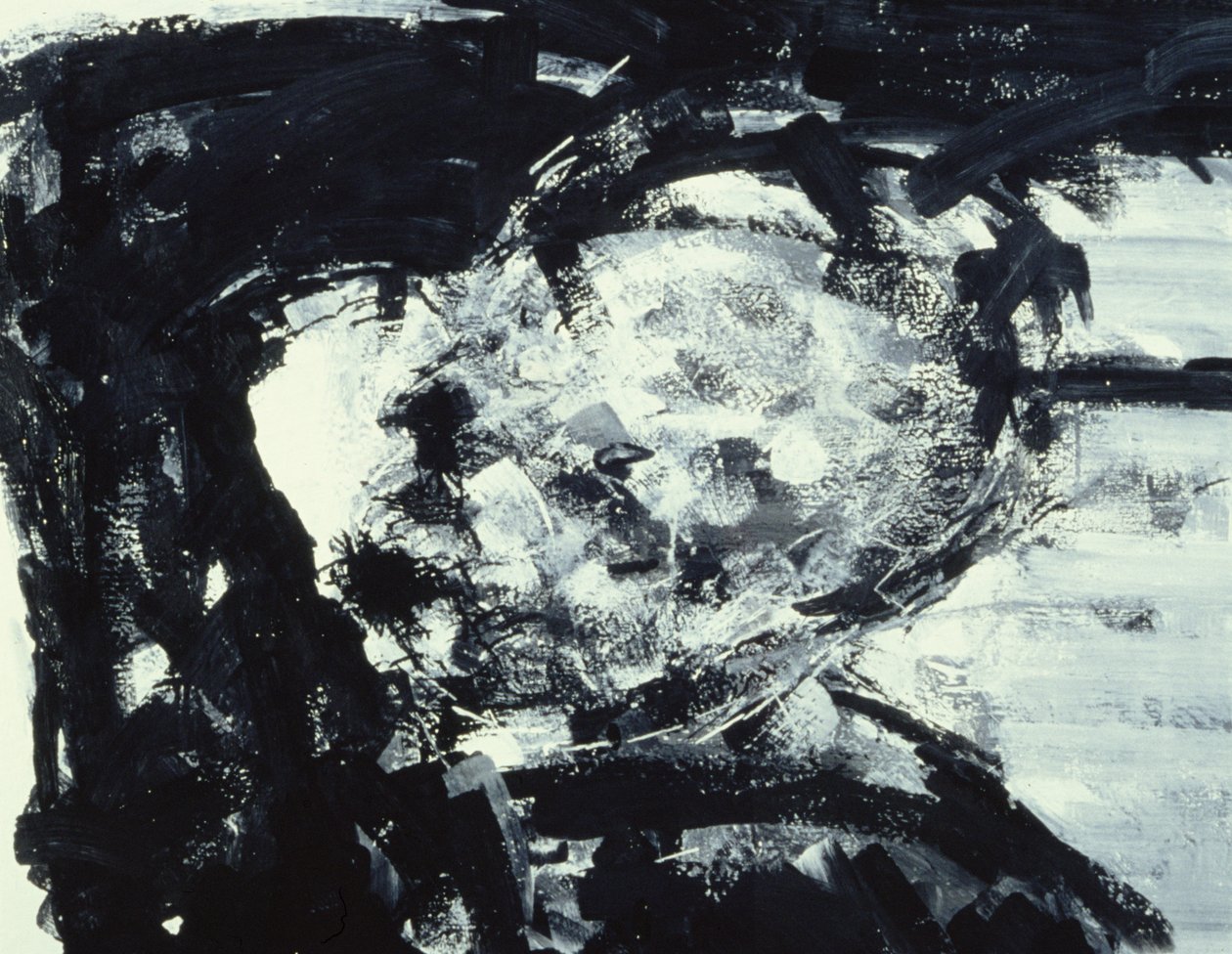 Kitaj med handen på huvudet, 1995 av Stephen Finer