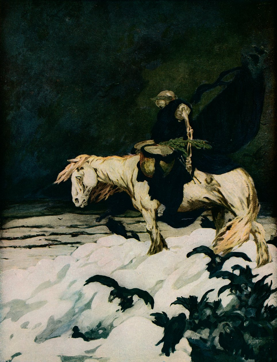 Reträtten från Moskva, 1911, 1918 av Stephen Baghot de la Bere