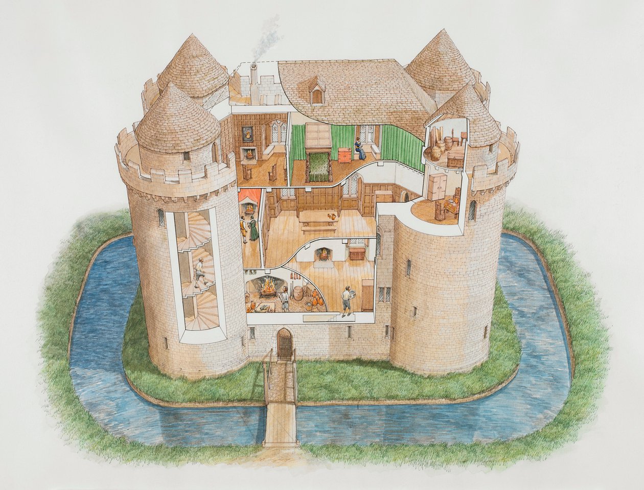 Nunney Castle, Somerset, 2006 av Stephen Conlin