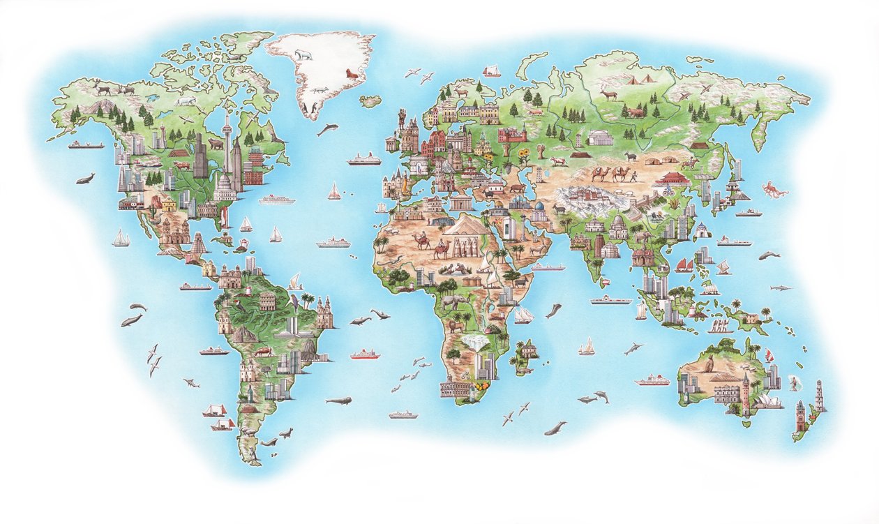 Pictorial World Atlas (ritad 1998) av Stephen Conlin