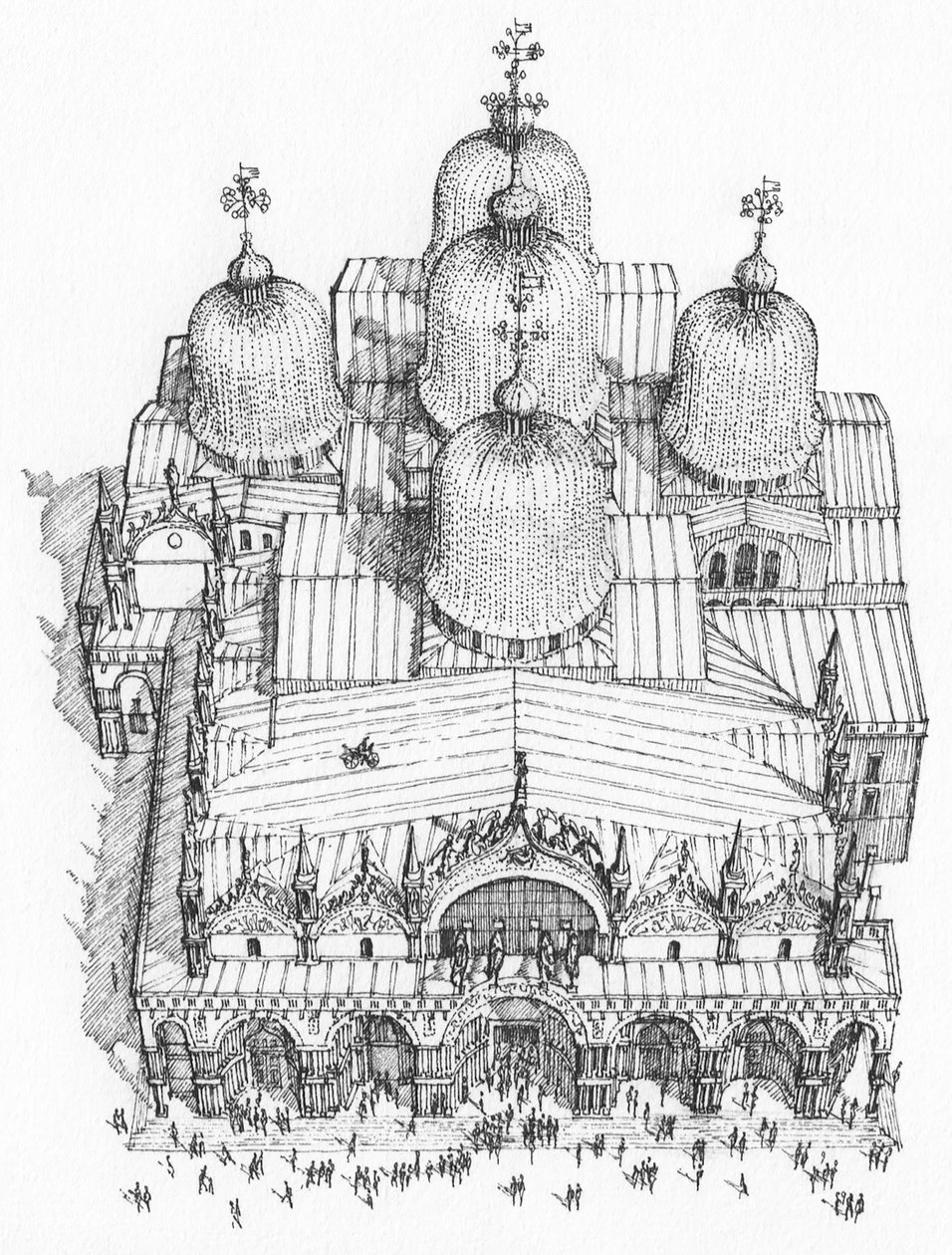 Markuskyrkan, Venedig, från luften av Stephen Conlin