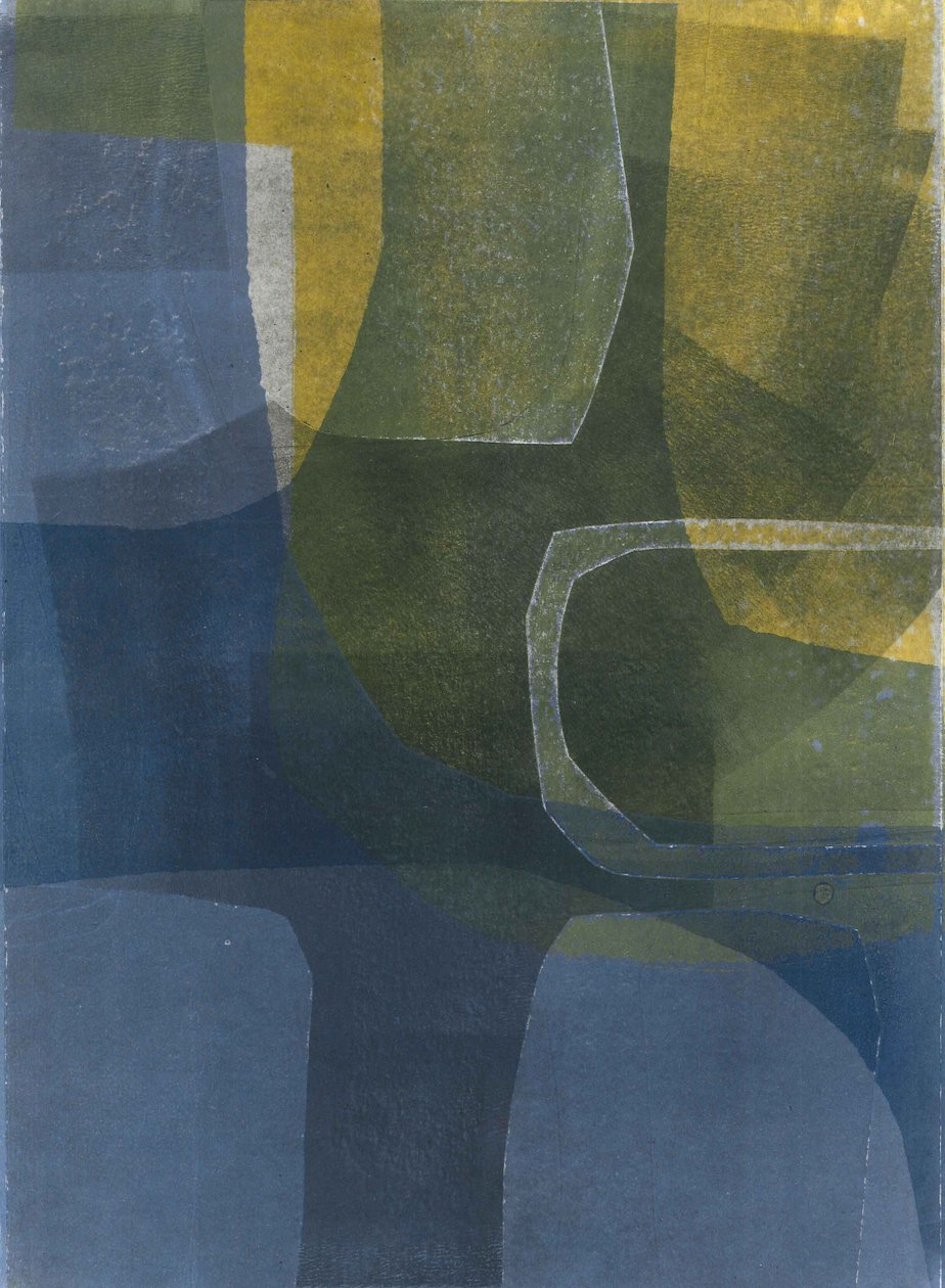 Arches Sun  Sea II, 2015 (monoprint på papper) av Stephen Dow