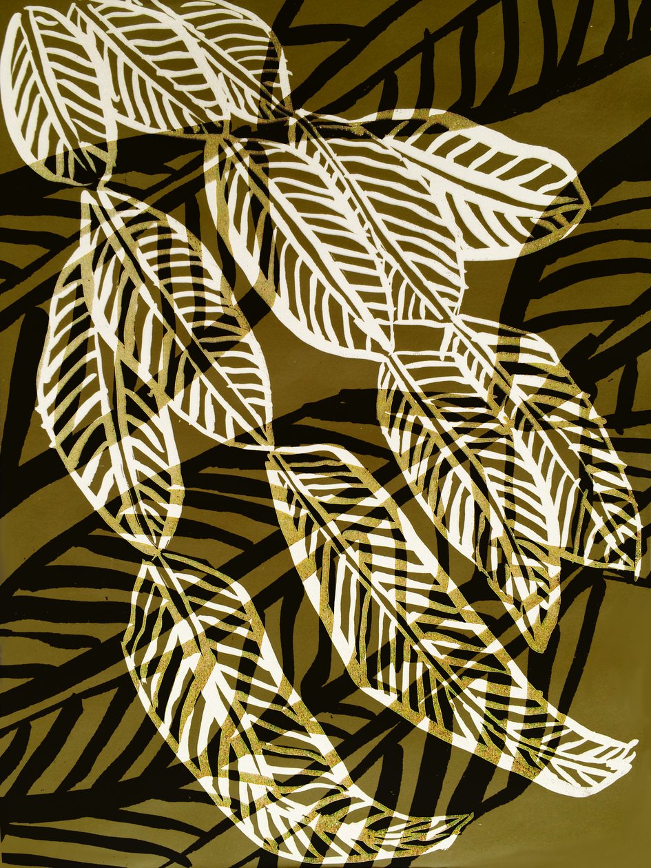 Cascade Leaf I, 2018 (digital) av Stephen Dow